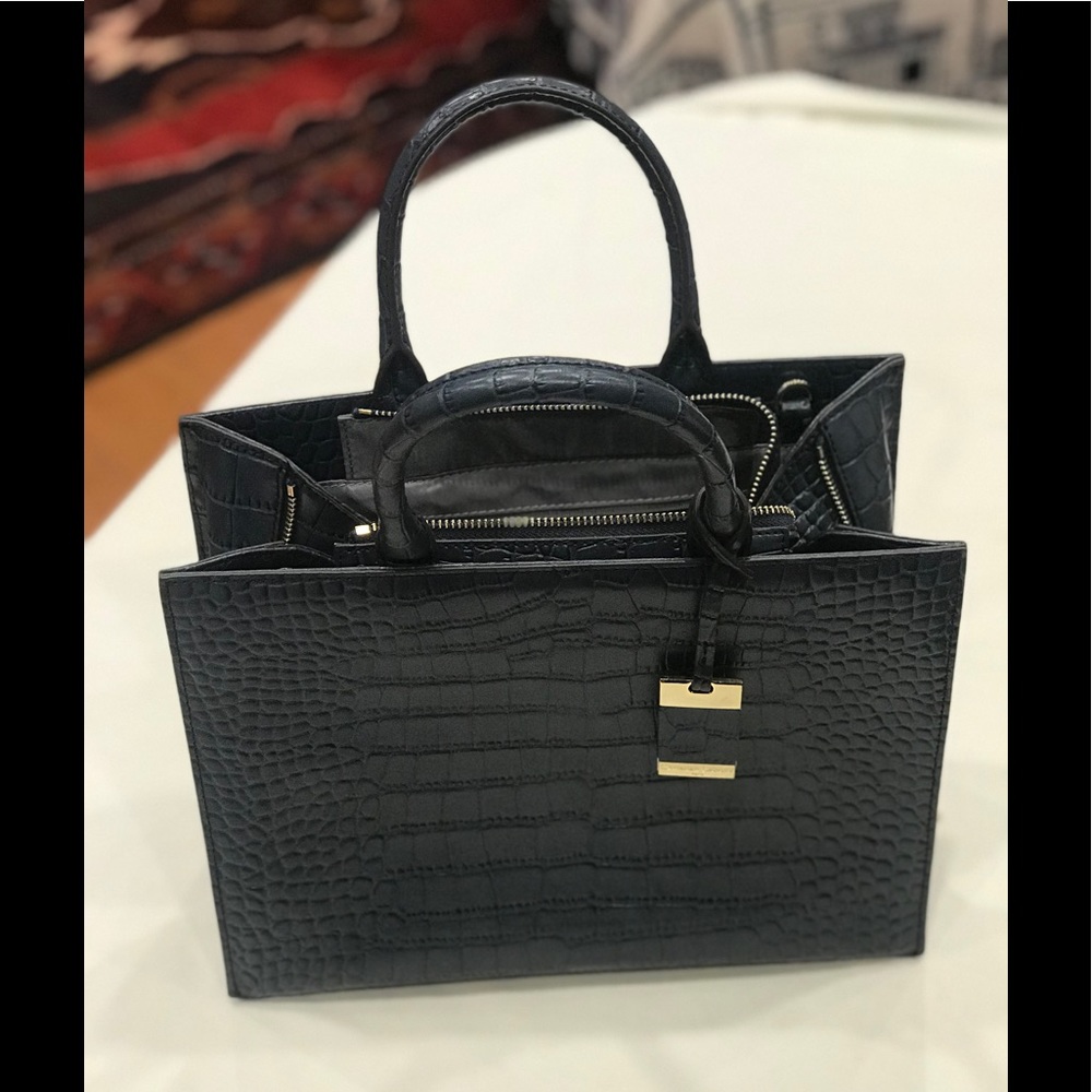 Christian Lacroix Navy blue leather purse